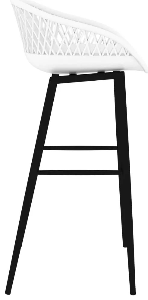 Cadeiras de bar 4 pcs branco