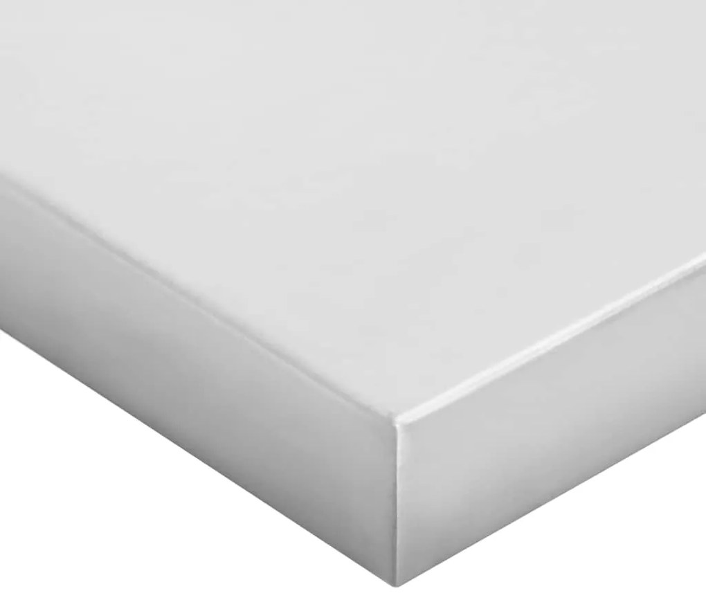 Prateleiras de parede 2 pcs 50x30x3 cm aço inoxidável prateado