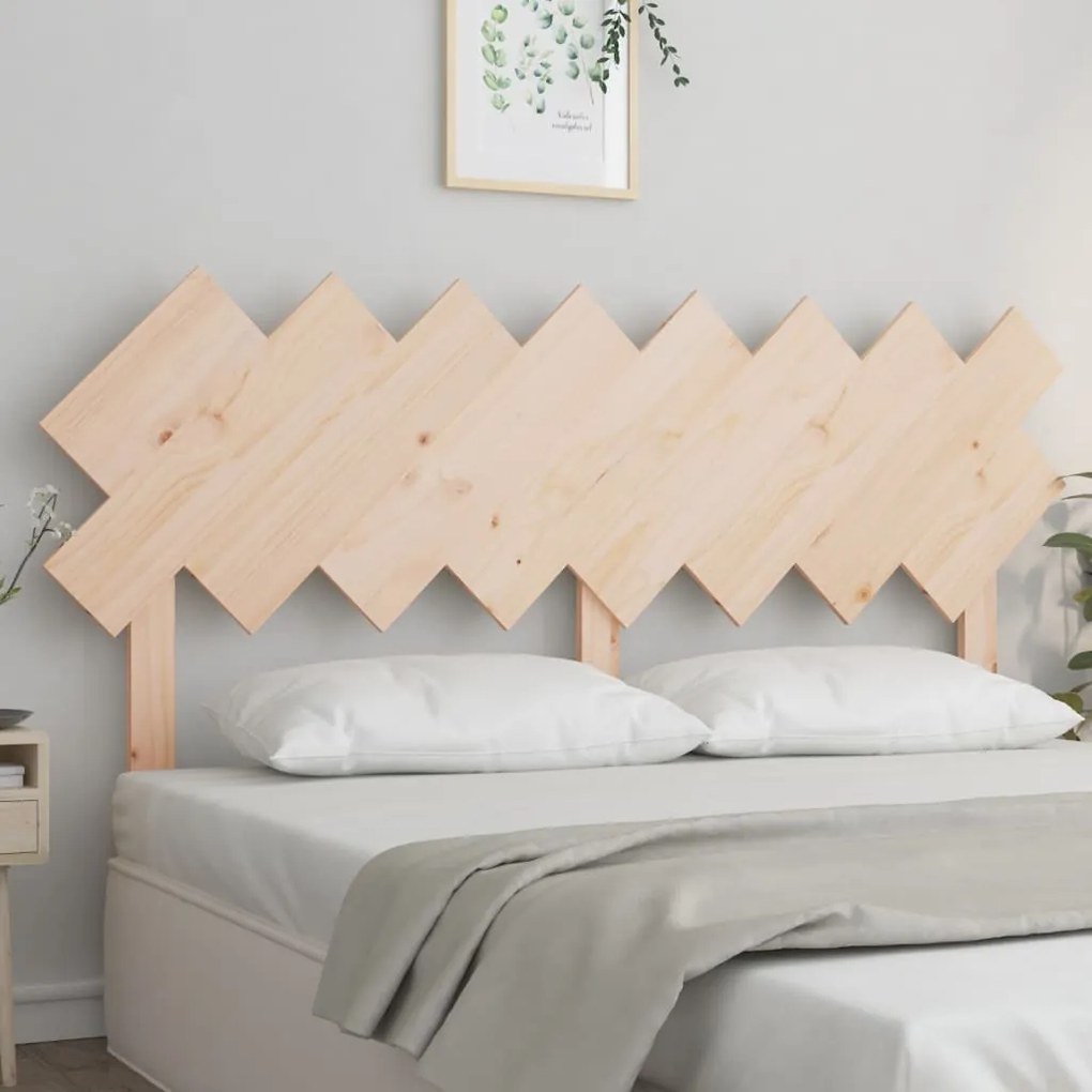 vidaXL Cabeceira de cama 159,5x3x80,5 cm madeira de pinho maciça