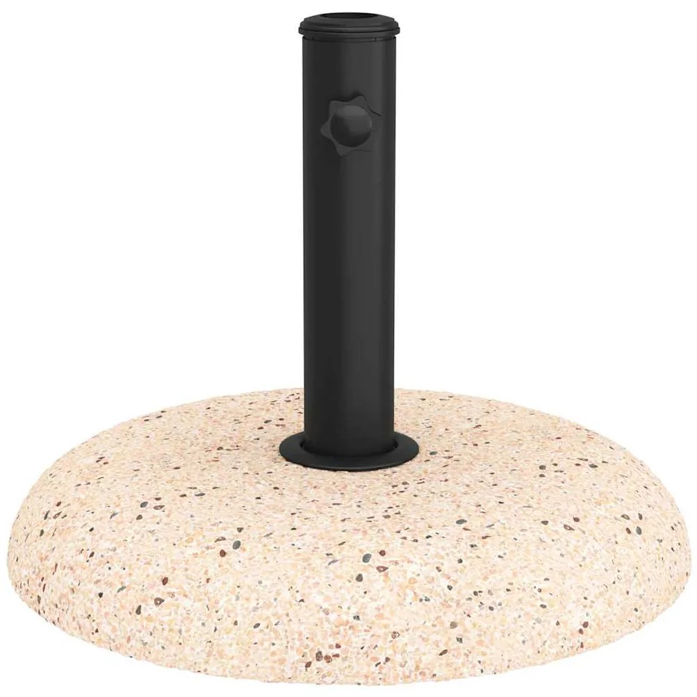 Base de Parasol para Postes de 37/42/52/58mm em Concreto Amarelo, 20kg