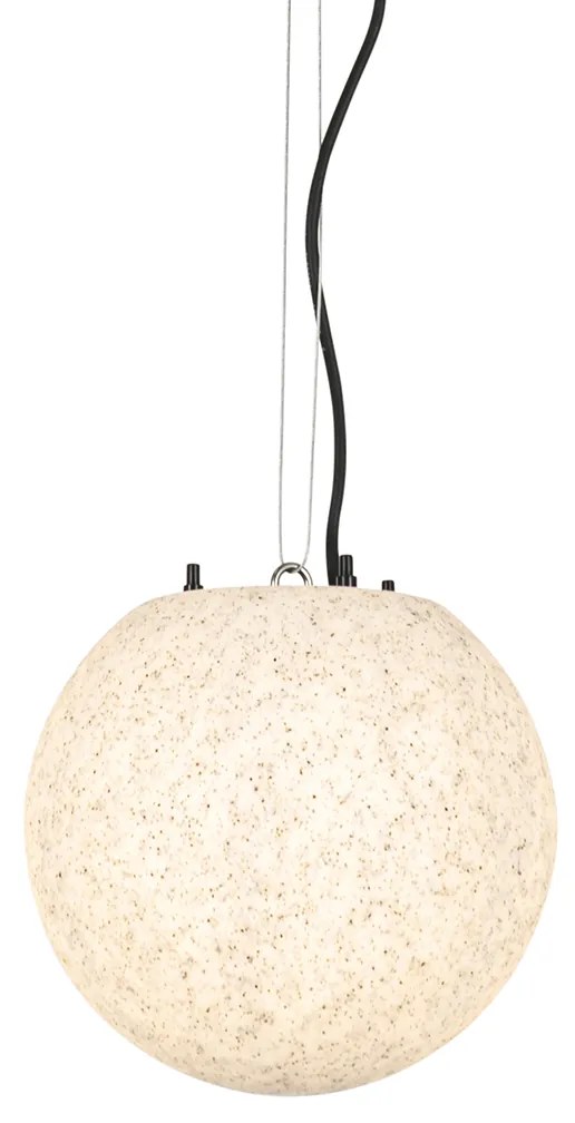 Candeeiro de suspensão exterior moderno cinzento 25 cm IP65 - Nura Moderno
