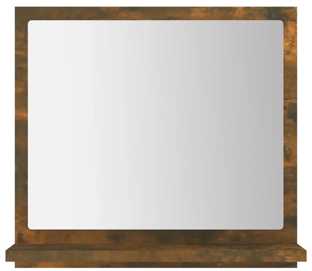Espelho WC 40x10,5x37 cm derivados de madeira carvalho fumado