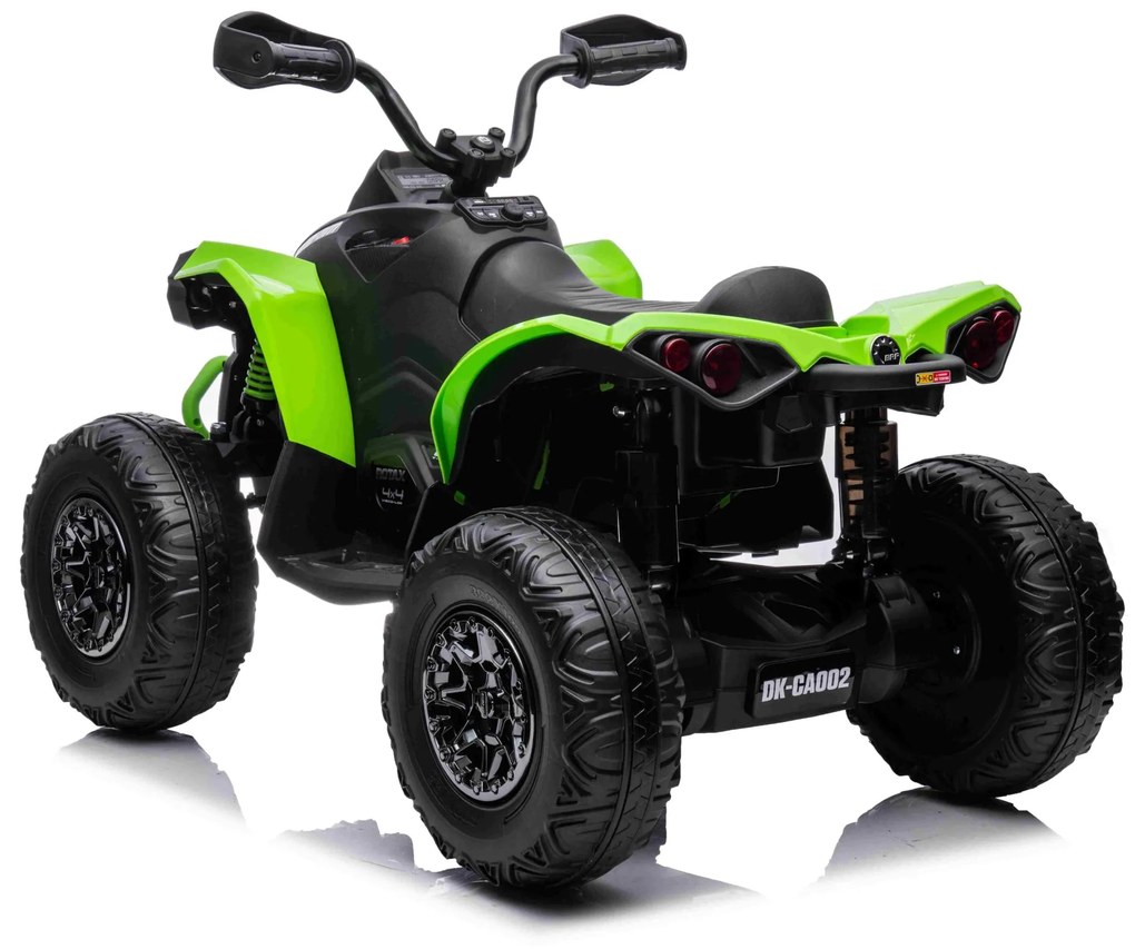 Moto 4 elétrica Crianças 24V 2x200W Maverick ATV, Rodas de EVA, Assento de couro Verde