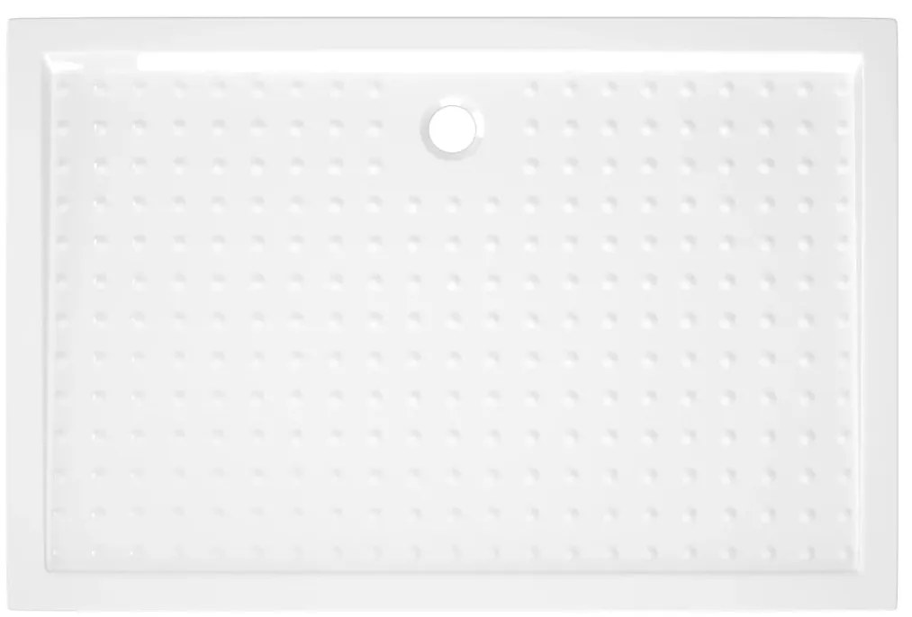 Base de chuveiro com pontos 80x120x4 cm ABS branco