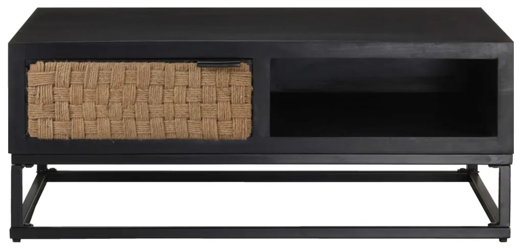 Mesa de centro 90x60x35 cm madeira de mangueira maciça