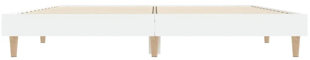 Estrutura de cama 140x190 cm derivados de madeira branco