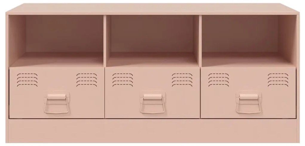 Móvel de TV 99x39x44 aço rosa