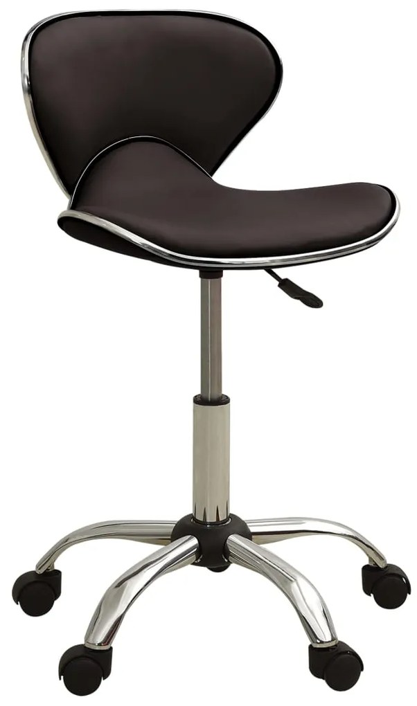 vidaXL Banco de salão/spa couro artificial castanho
