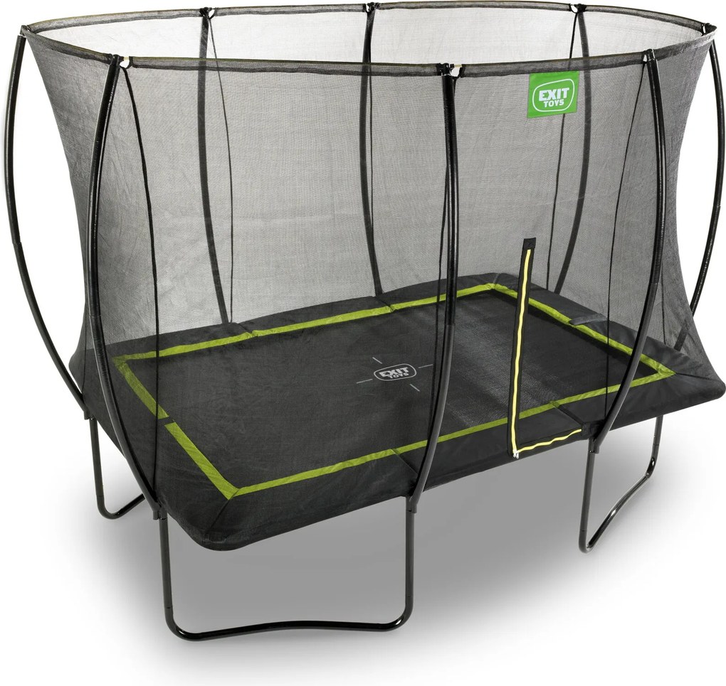 Trampolim retangular Silhouette 244 x 366 cm - preto