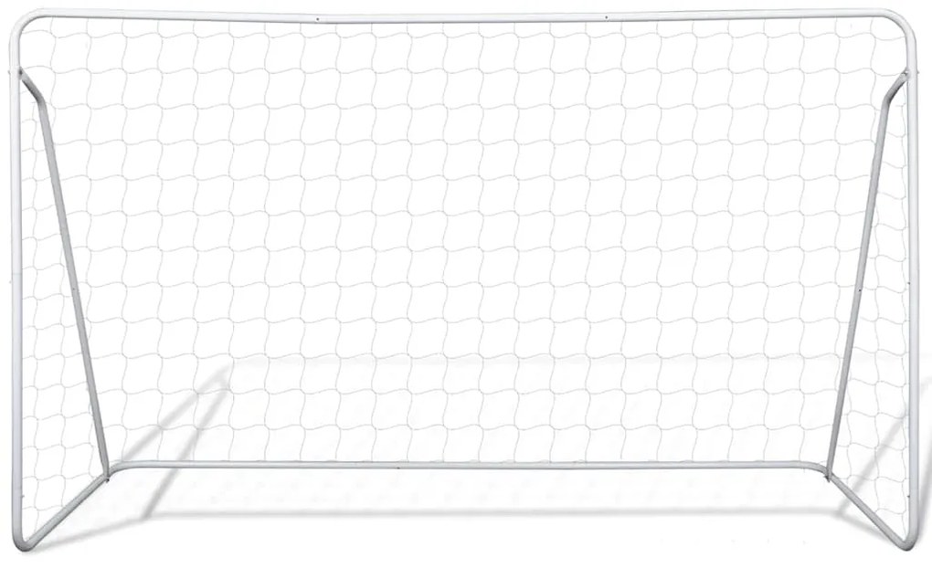 Conj. de balizas de futebol aço de alta qualidade 240x90x150 cm