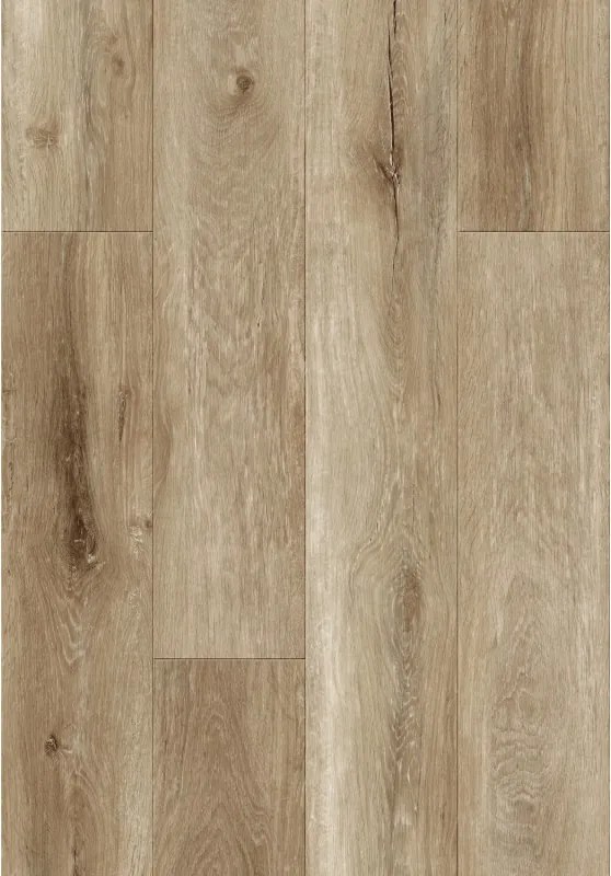 Mexen Long Creek painéis vinílicos 1240 x 182 mm SPC 6,5 mm, base IXPE 1,5 mm, 4 V-Fuga, Carvalho - F1050-1240-182-505-4V1-01
