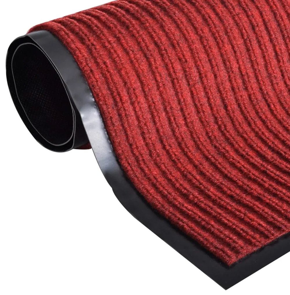 Tapete de porta 117x220 cm PVC vermelho