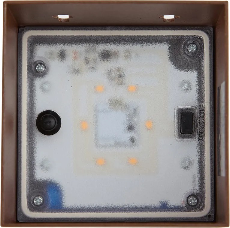 Candeeiro de Parede Exterior Castanho Ferrugem Incl. LED IP65 Solar - Charlene