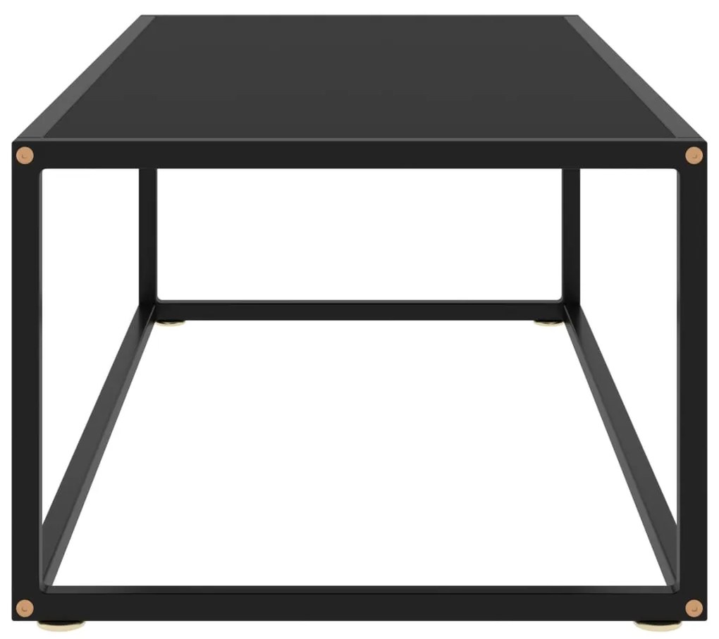 Mesa de centro 100x50x35 cm vidro preto