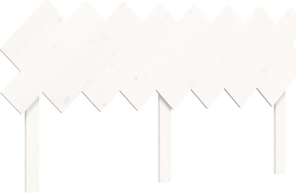 Cama sem colchão 160x200 cm madeira de pinho maciça branco