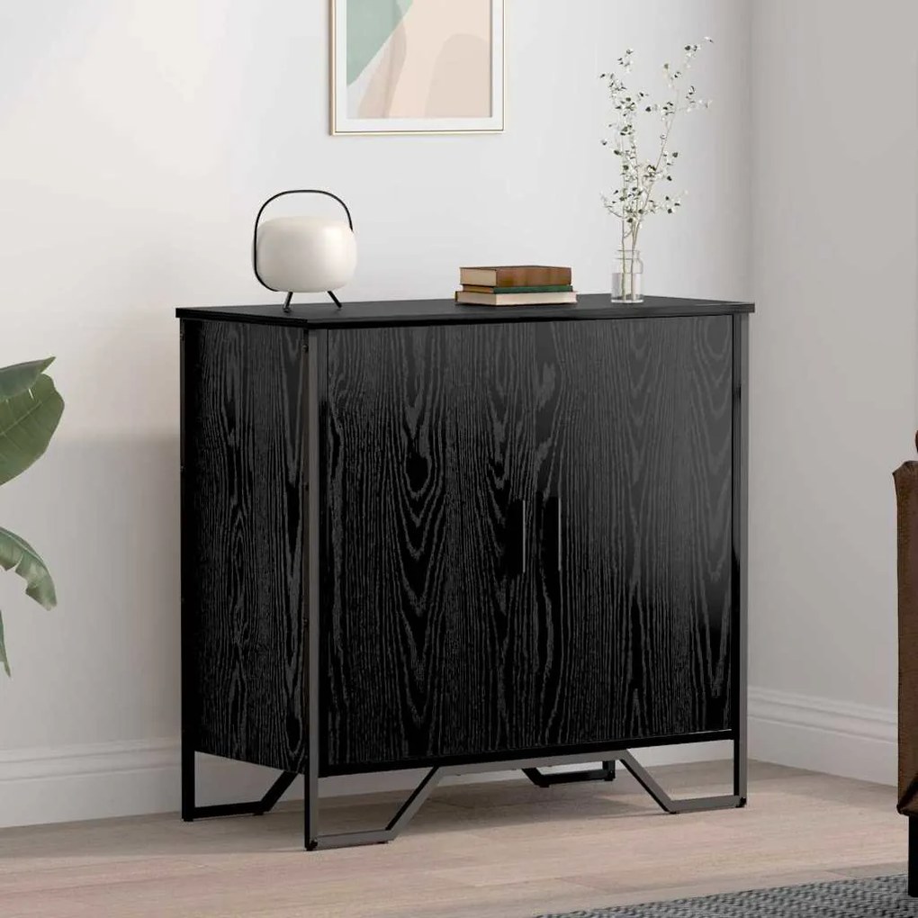 vidaXL Buffet Carvalho preto 78 x 35.5 x 74.5 cm Madeira processada