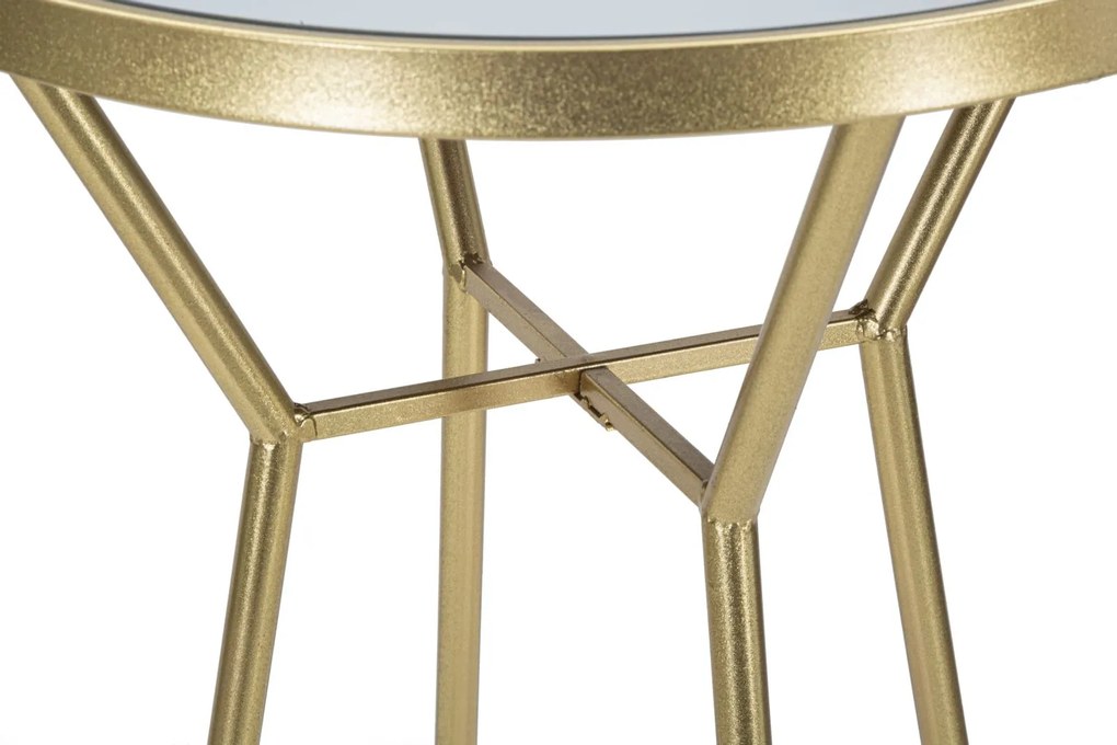 MESA DE BAR Ø 60X105 CM DOURADA