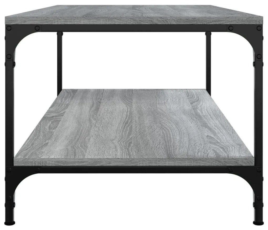 Mesa de centro 100x50x40cm derivados de madeira cinzento sonoma
