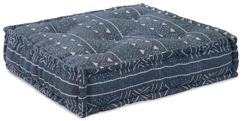 vidaXL Pouffe Modular Índigo 70x70x54 em Tecido da