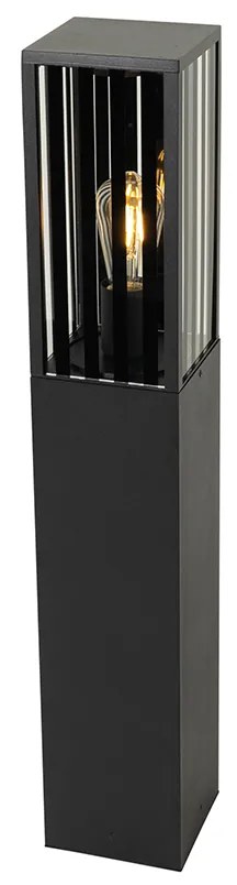 Candeeiro de pé exterior moderno preto 80 cm IP44 - Dijon Moderno