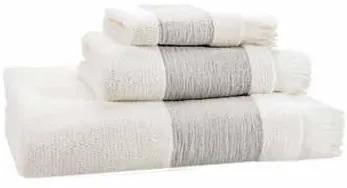 Jogo de toalhas de banho Terry 520 gr./m2 com franjas - 95% algodão / 5% linho: 1 Toalha P/ medida 100x150 cm - 50x100 cm - 30x50 cm