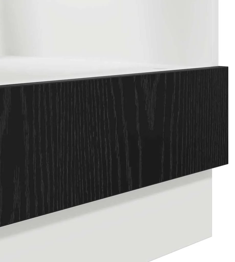 Armário de forno Carvalho preto 60 x 46 x 81.5 cm