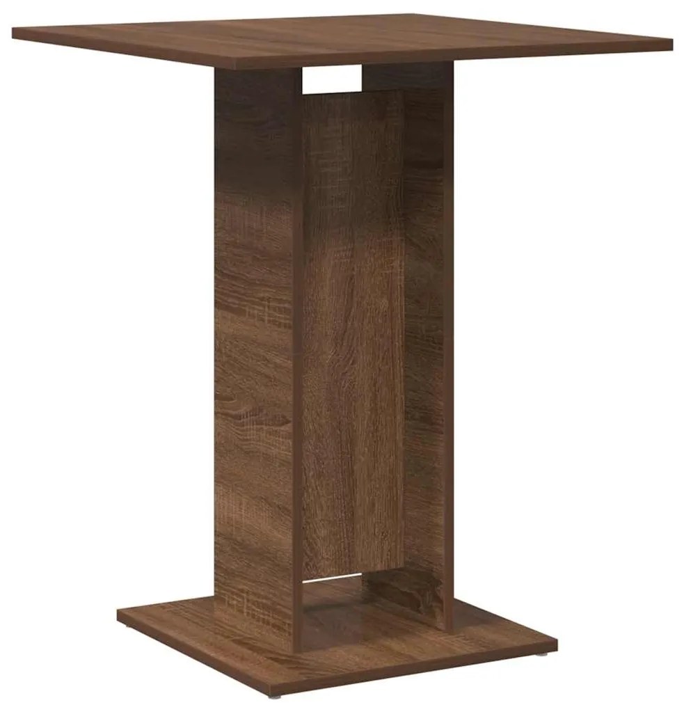 Mesa de bistrô 60x60x75cm derivados madeira carvalho castanho