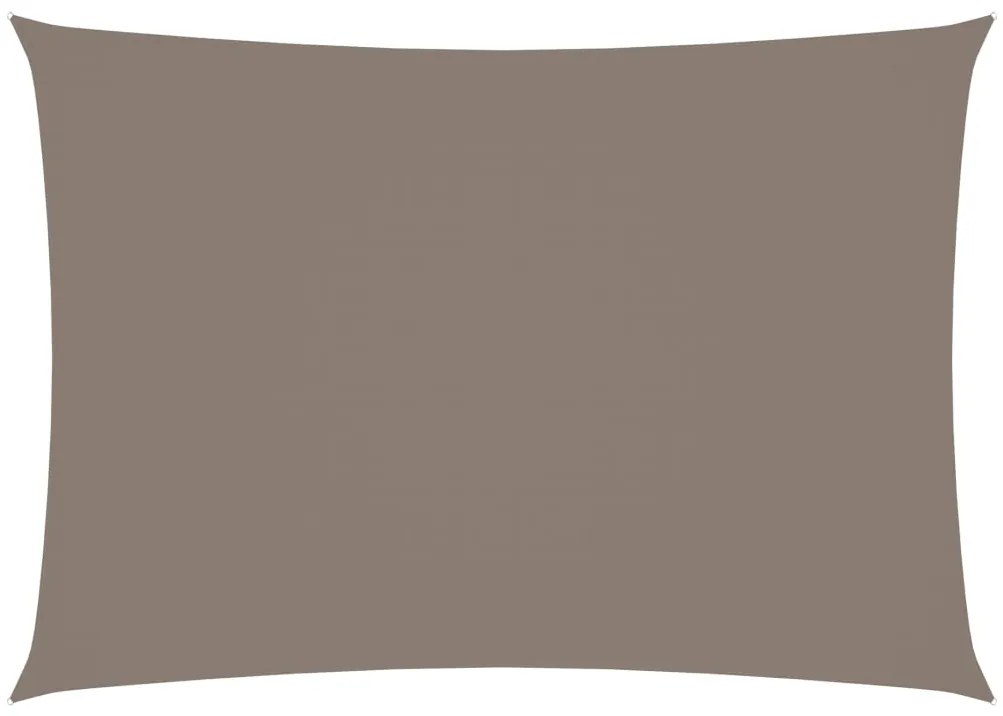 135428 vidaXL Para-sol vela tecido oxford retangular 2,5x4,5m cinza-acastanh.