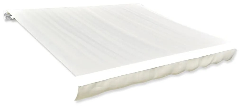 vidaXL Lona para toldo creme 6 x 3 m (sem estrutura/caixa)