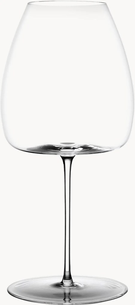 Copos de vinho tinto de cristal Green Wave, conjunto de 2