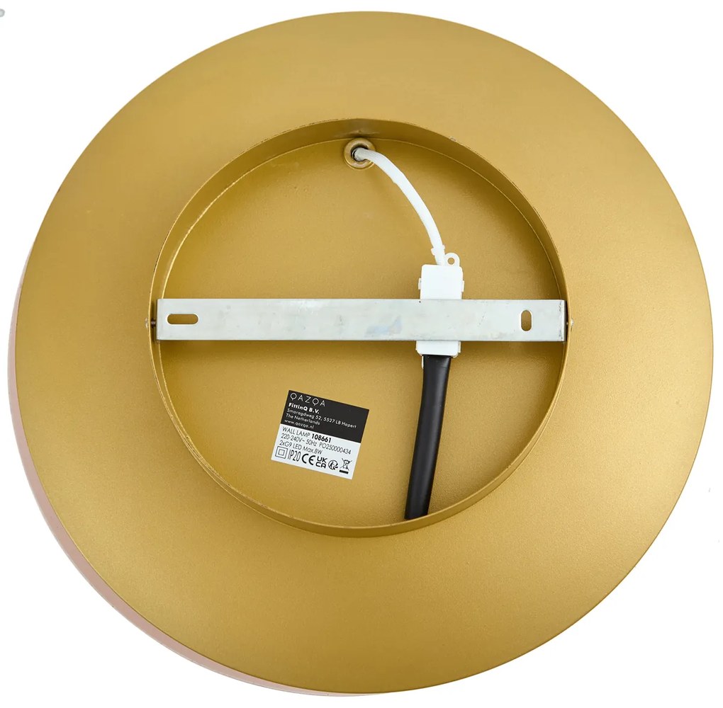 Candeeiro de parede moderno cobre 34,5cm 2-luzes - Sunrise