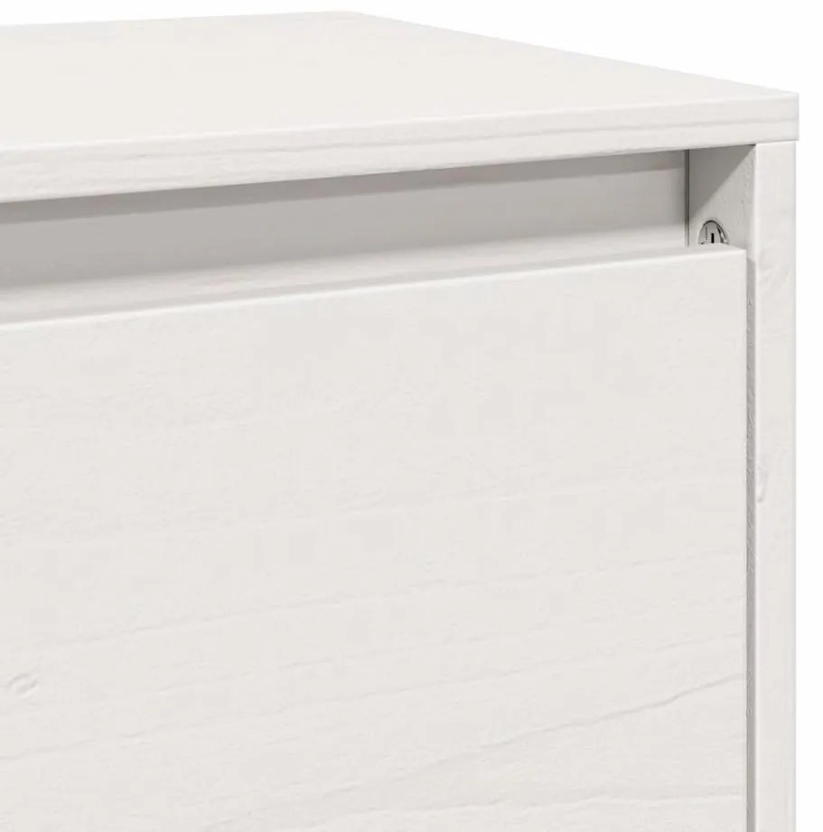 Armários de parede 2 pcs 100x30x35 cm pinho maciço branco