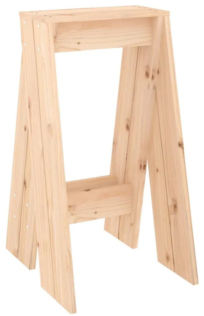 Bancos 2 pcs 40x40x75 cm pinho maciço