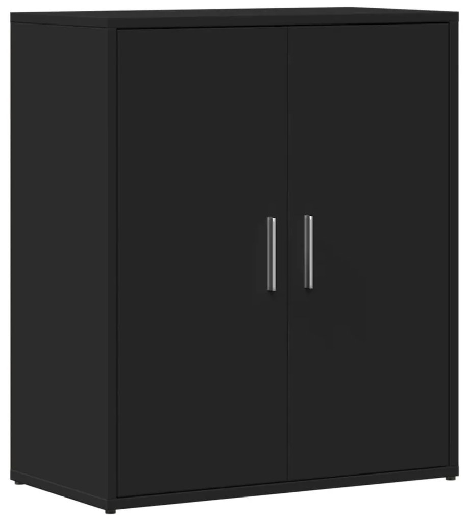 Aparadores 2 pcs 60x31x70 cm derivados de madeira preto
