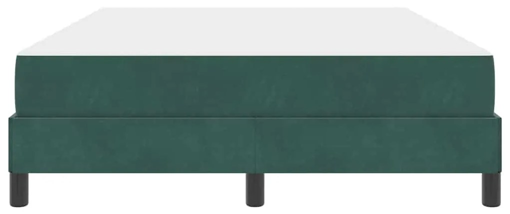 Cama box spring com colchão Verde Escuro 140 x 190 cm Veludo