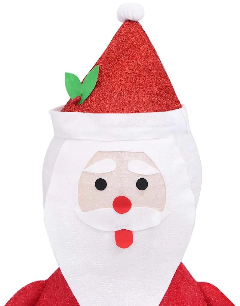 Pai Natal decorativo com luzes LED tecido de luxo 90 cm