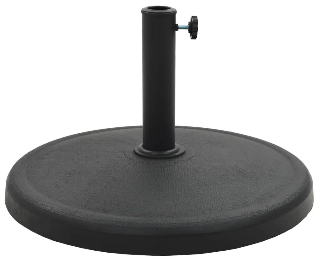 Base de guarda-sol redonda poliresina 19 kg preto