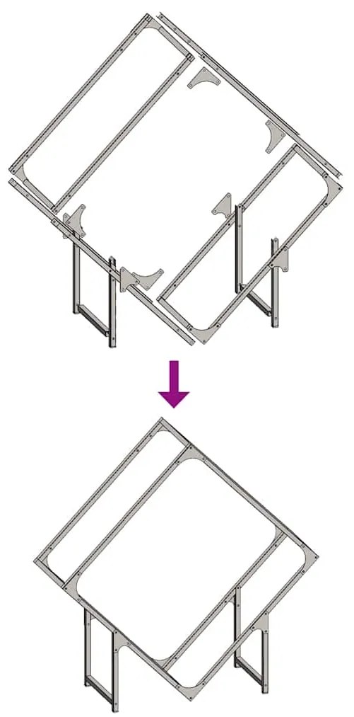 Suporte para lenha 80x25x80 cm aço laminado a frio antracite