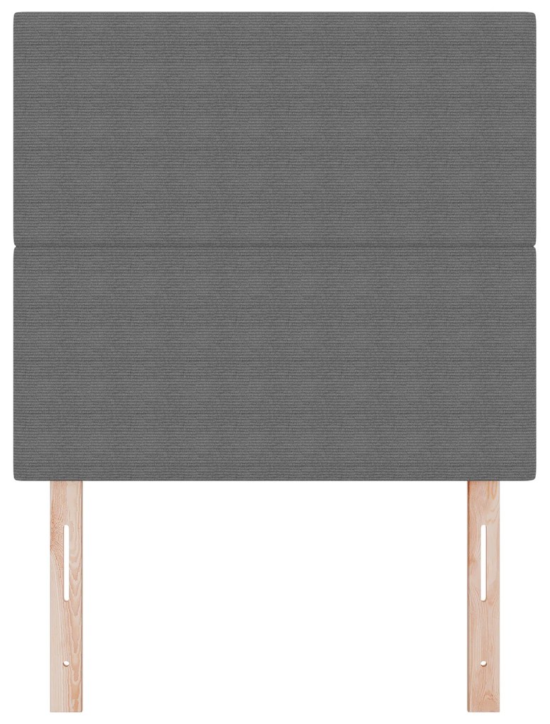 Cabeceira vidaXL Design Simples Cinza Claro 90 cm Tecido de Corduroy