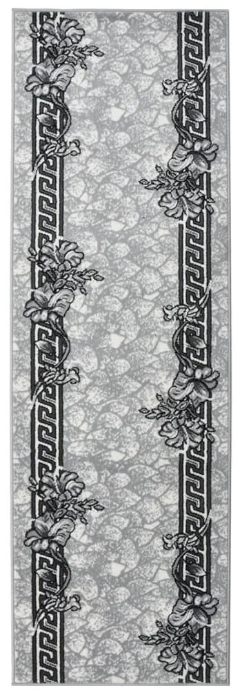 vidaXL Passadeira 80x250 cm polipropileno cinzento