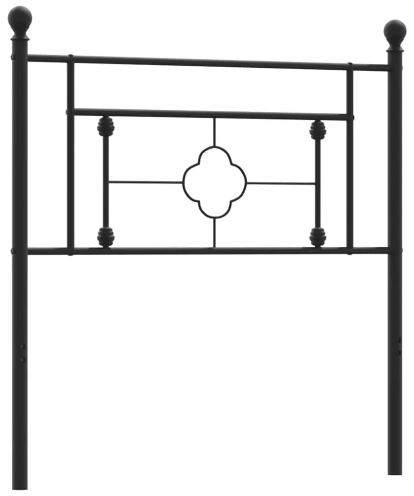 Cabeceira de cama 100 cm metal preto