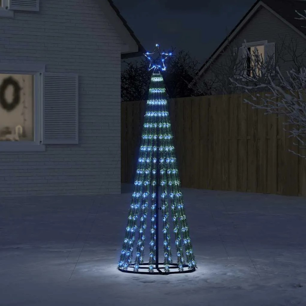 vidaXL LED Árvore de Natal 275 LEDs Azul 180 cm