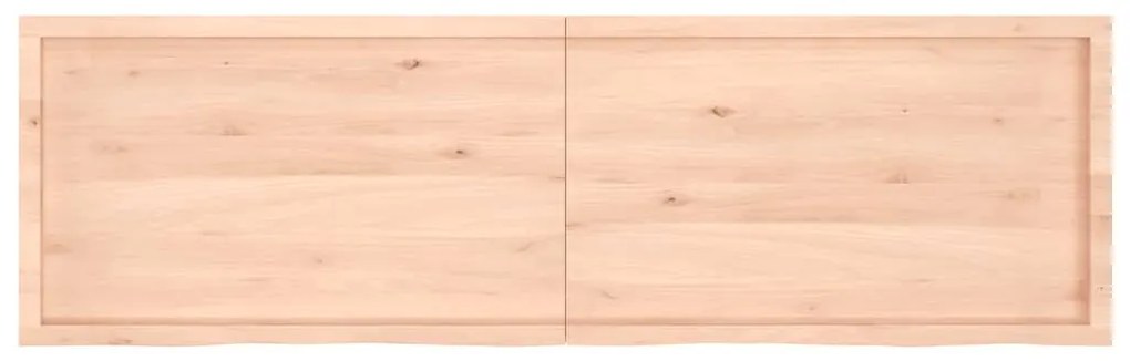 Tampo de mesa 200x60x(2-6) cm carvalho maciço não tratado