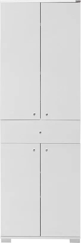 Armário Alto de Escritório "Doc" - 60x187x40 cm - Branco - Design Mode