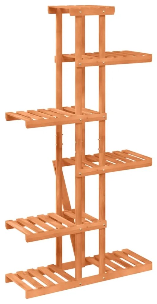 Suporte de plantas 75x25x140,5 cm madeira de abeto maciça