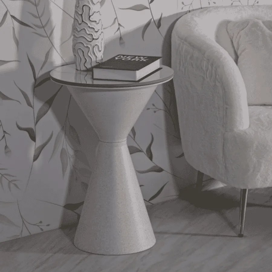 MESA DE CENTRO Ø 44,5x63 CM BRANCA