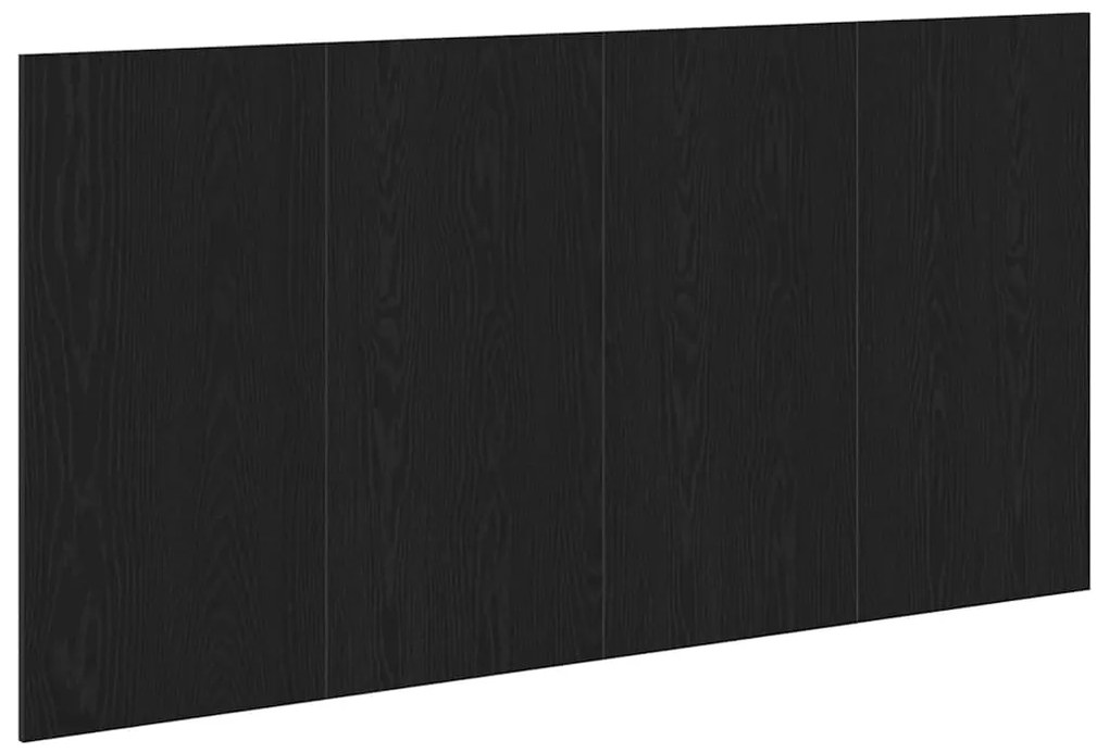 Cabeceira vidaXL em Preto Carvalho 160x1,5x80 cm em Madeira de Engenha
