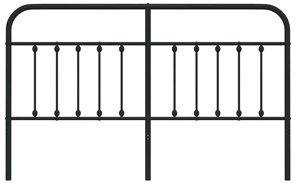 Cabeceira de cama 160 cm metal preto