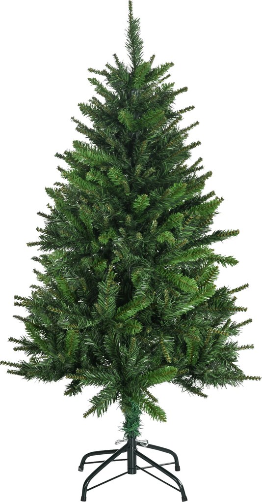 Árvore de Natal artificial com 310 ramos, estrutura em aço, base dobrável em aço, altura de 120 cm, verde