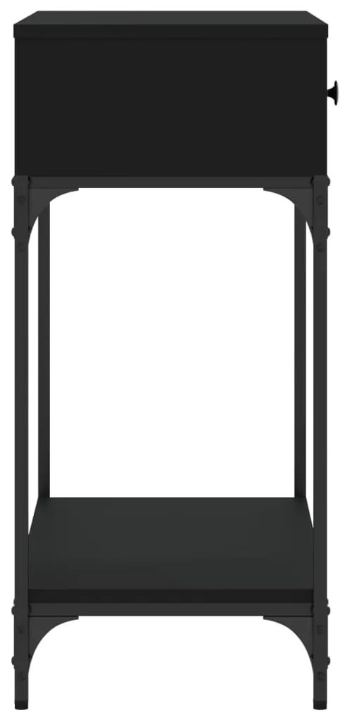 Mesa consola 75x34,5x75 cm derivados de madeira preto